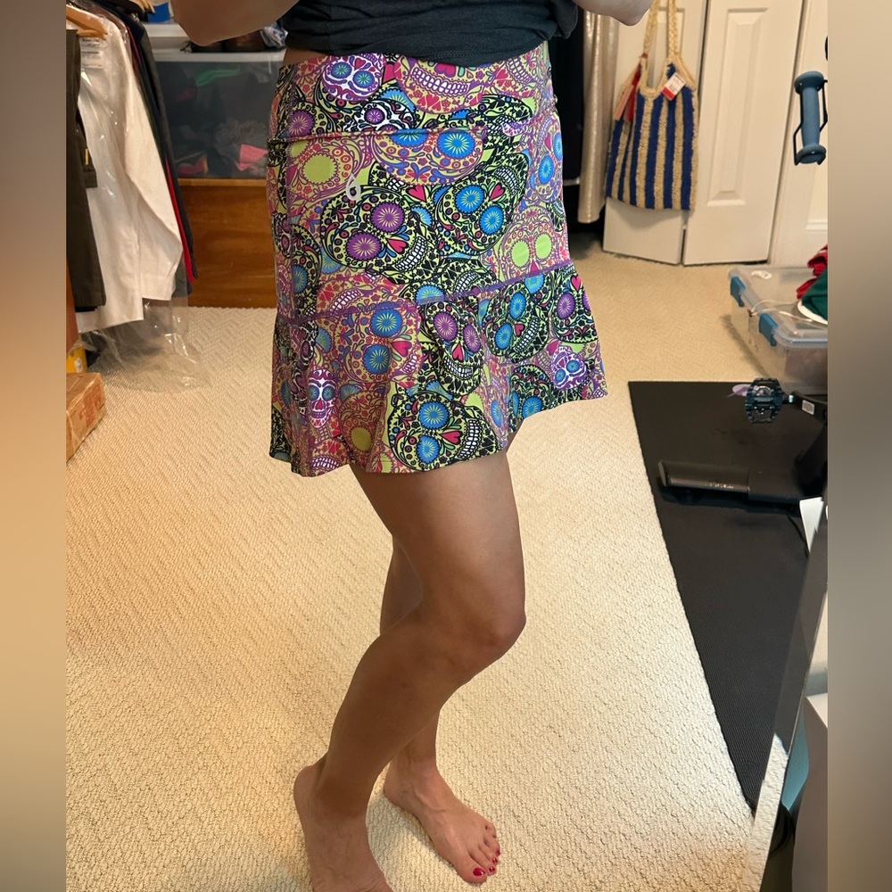 Skull Patterned Women's Skirt- Cinco de Mayo - Picture 2 of 5